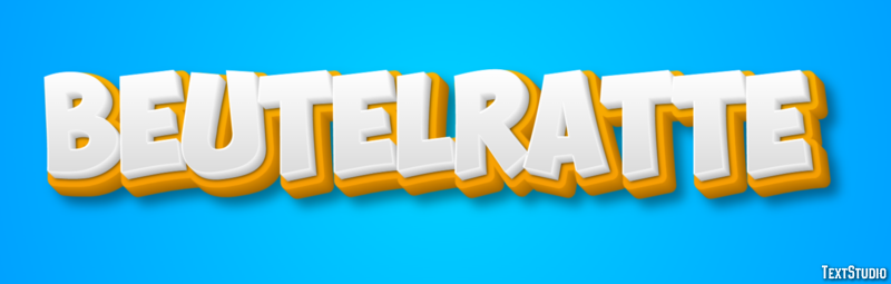 Beutelratte Texteffekt