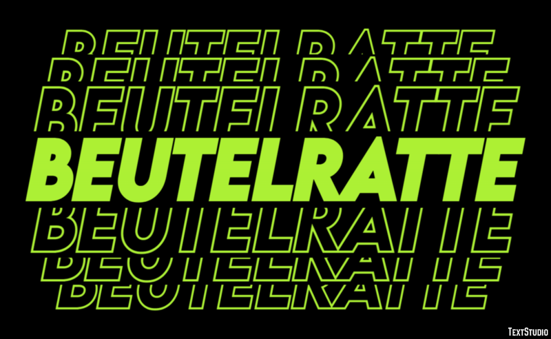 Beutelratte Текстовый эффект