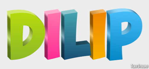 Dilip Text Effect