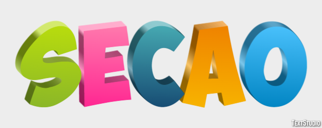 Seção Efeito de texto
