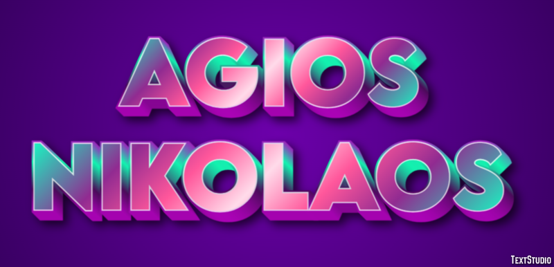 Agios Nikolaos Effetto testo