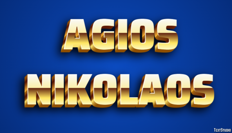 Agios Nikolaos Effetto testo