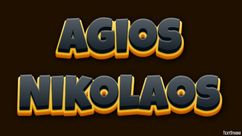 Agios Nikolaos Effetto testo