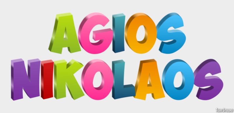 Agios Nikolaos Effetto testo