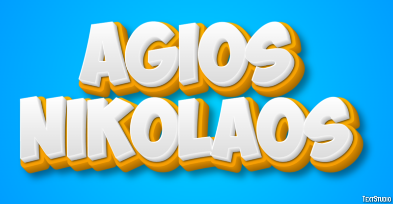 Agios Nikolaos Effetto testo