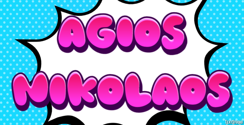 Agios Nikolaos Effetto testo