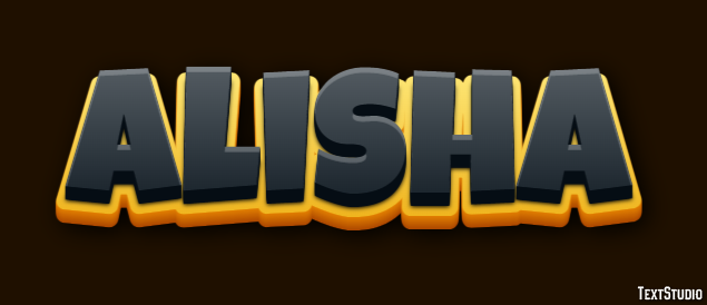 Alisha Efeito de texto