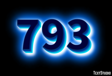 793 Efeito de texto