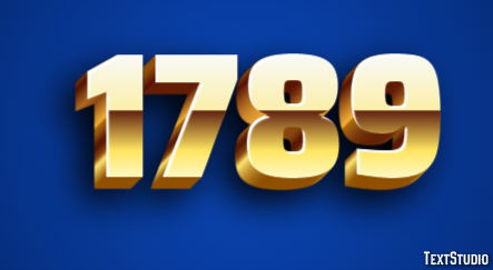 1789 Text Effect