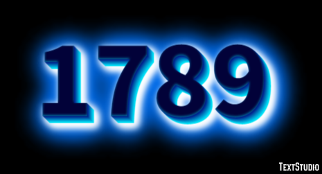 1789 Text Effect