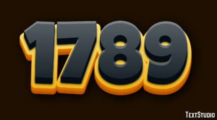 1789 Text Effect
