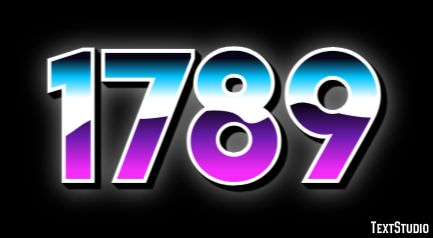 1789 Text Effect