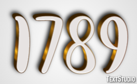 1789 Text Effect