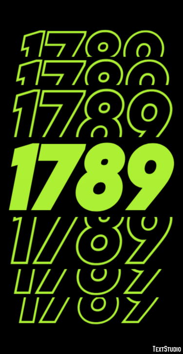 1789 Text Effect
