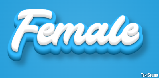Female Text Effect