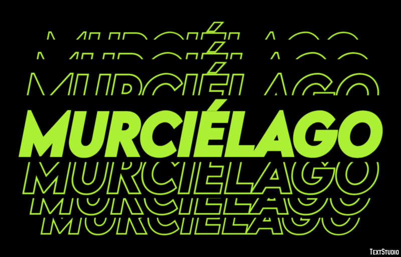 Murciélago Efecto de Texto