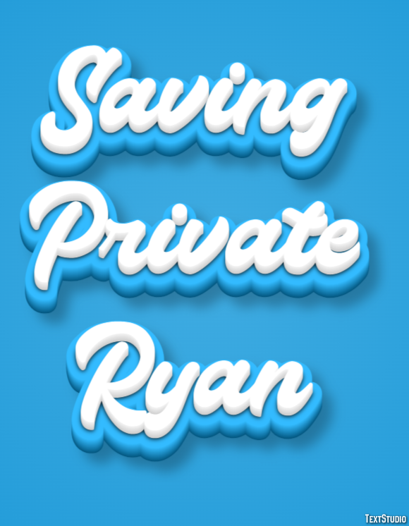 Saving Private Ryan Texteffekt