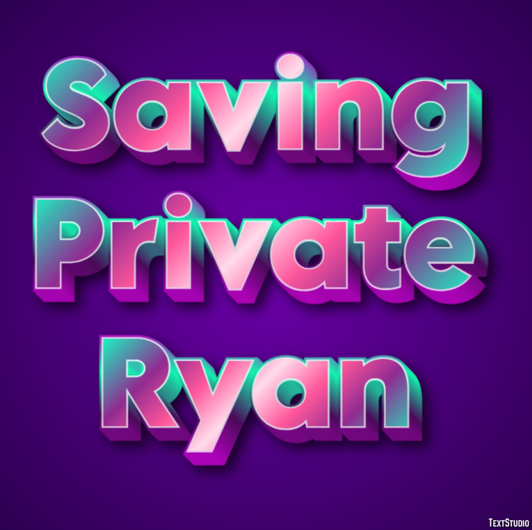 Saving Private Ryan Texteffekt