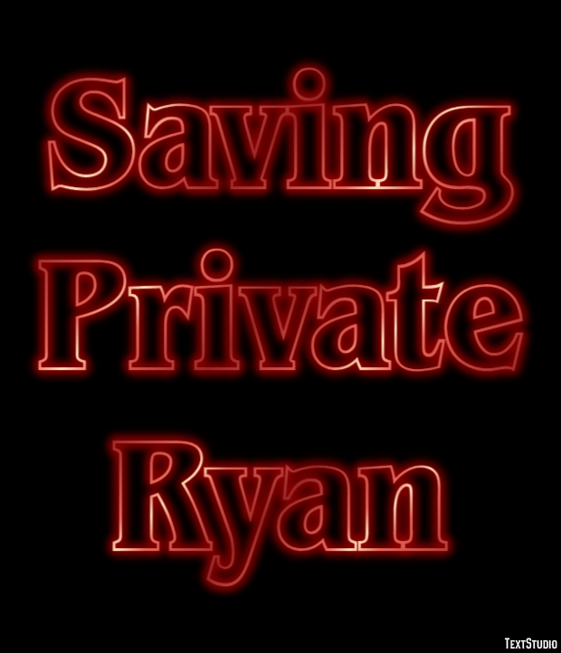 Saving Private Ryan Texteffekt