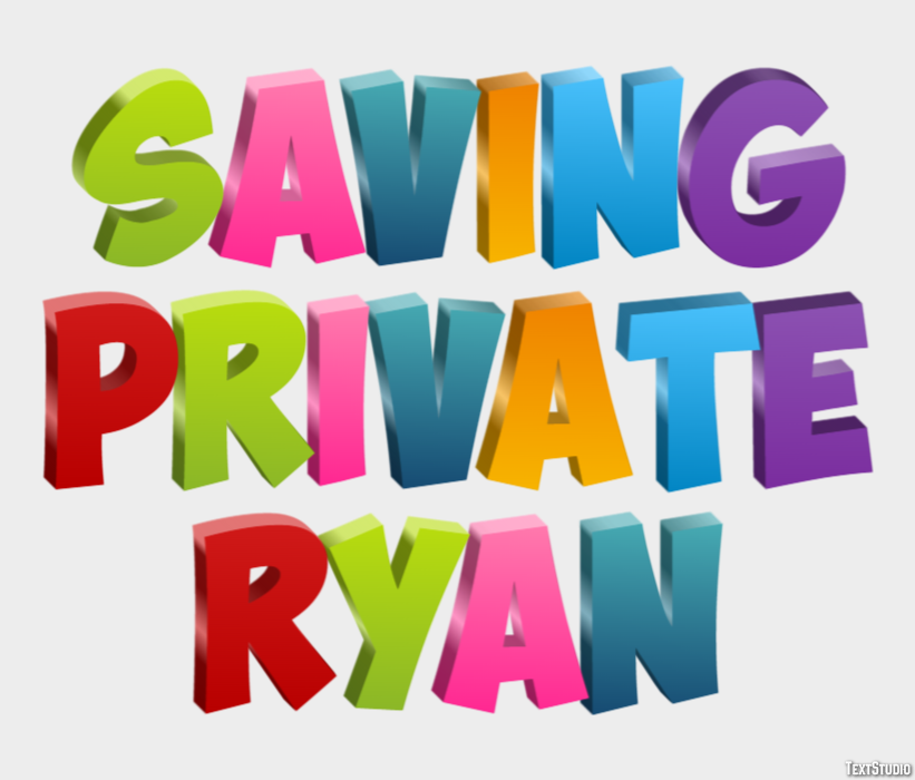 Saving Private Ryan Texteffekt