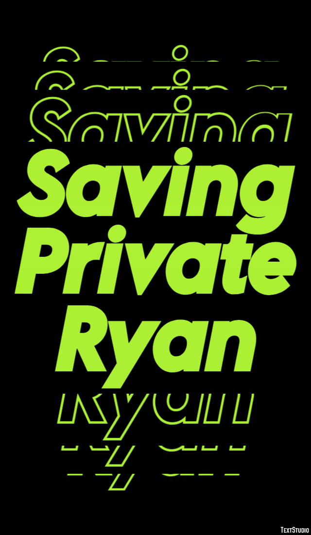 Saving Private Ryan Texteffekt