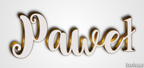 Paweł テキスト効果