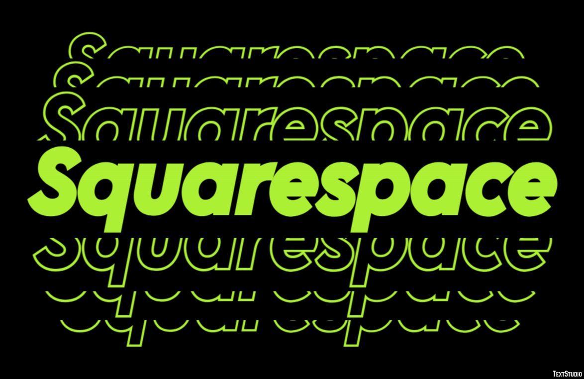 Squarespace Text effect