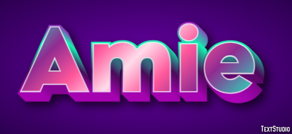 Amie Эффект текста