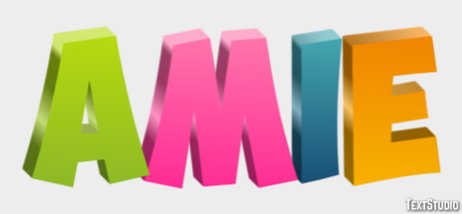 Amie Эффект текста