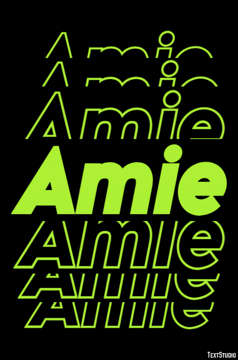 Amie Эффект текста