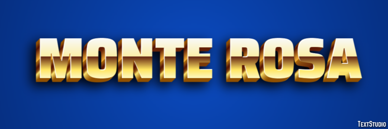 Monte Rosa Effet de Texte