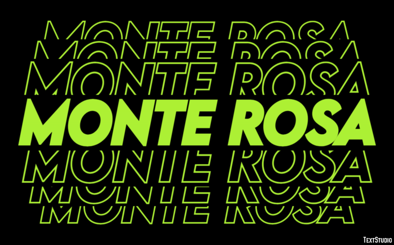 Monte Rosa Efekt tekstowy