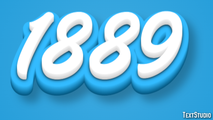 1889 Text Effect