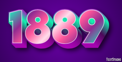 1889 Text Effect