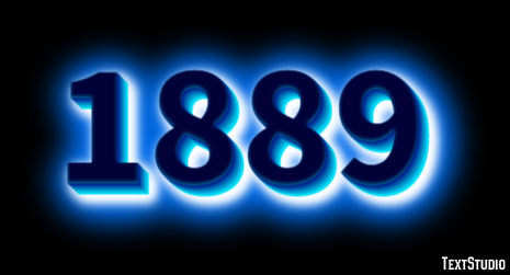 1889 Text Effect