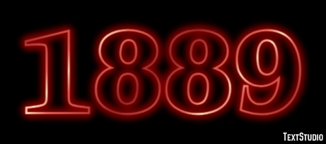 1889 Text Effect