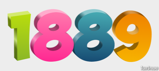 1889 Text Effect