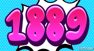 1889 Texteffekt