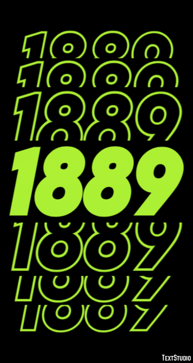 1889 Texteffekt