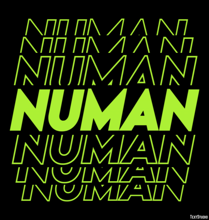 Numan Efeito de texto