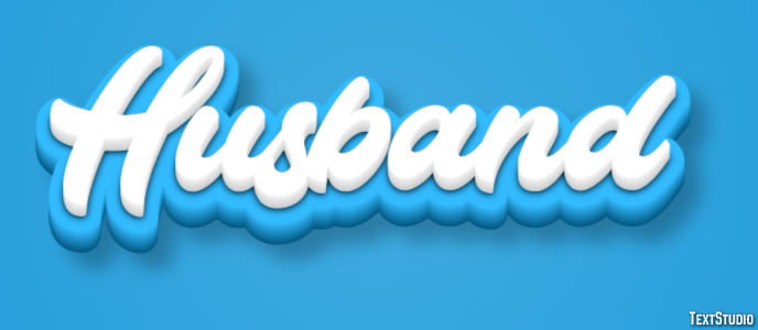 Husband Efecto de Texto