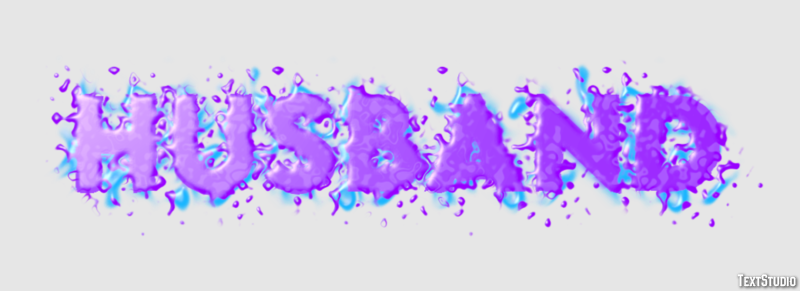 Husband Text effect