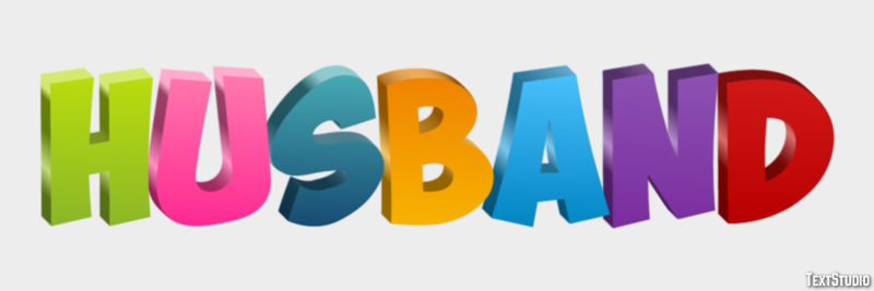 Husband Text Effect