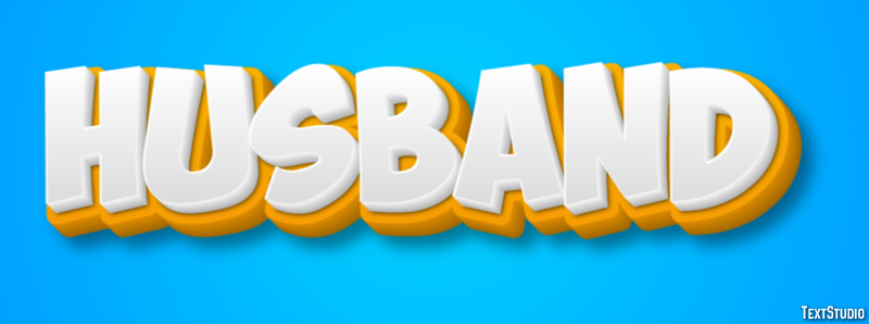 Husband Text Effect