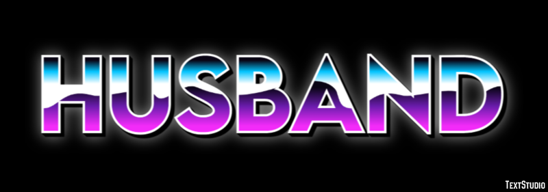 Husband Text effect