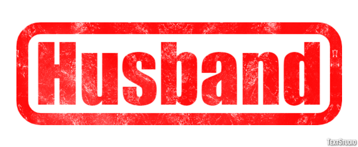 Husband Text effect