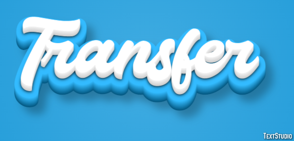 Transfer Text Effect