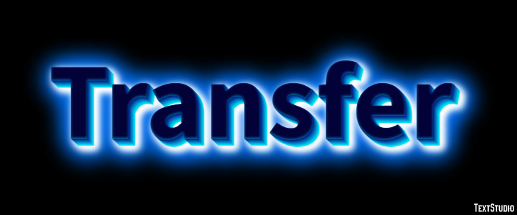 Transfer Text Effect and Logo Design Word
