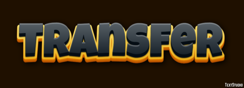 Transfer Text Effect and Logo Design Word