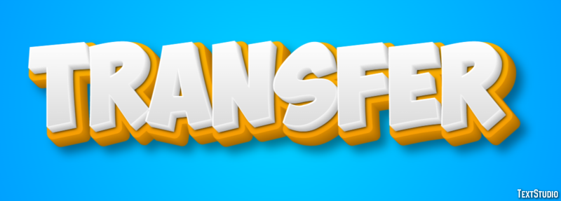 Transfer Text Effect and Logo Design Word